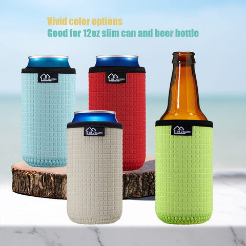 WK IEASON 16oz can sleeve light blue adds stylish comfort for cocktails.