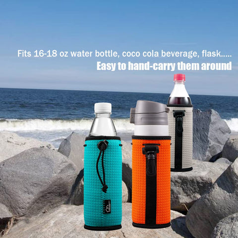 Drawstring and clip on WK IEASON bottle sleeve for portable carry