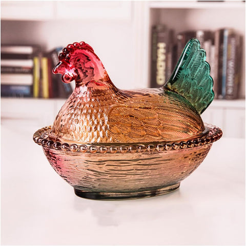 WKHOKI glass serving jar showcases desserts on a stylish pedestal