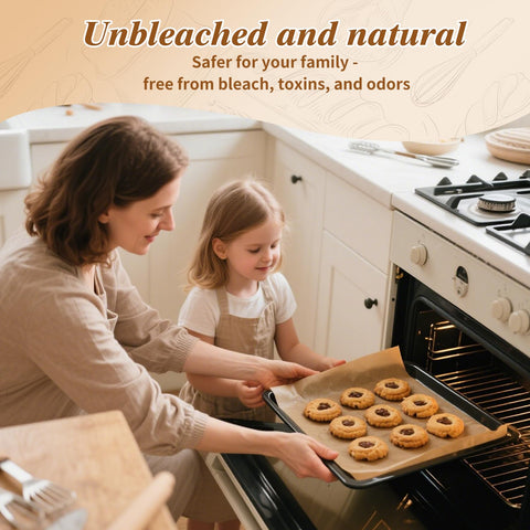 WKTML 300-pack parchment sheets ideal for parties and daily cooking.