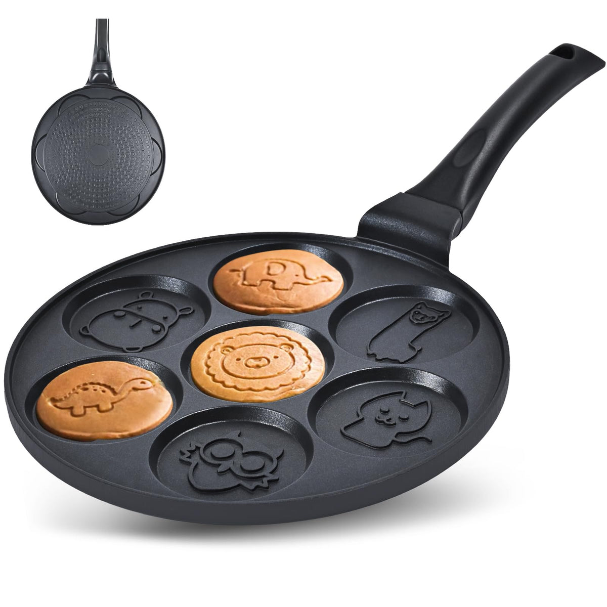 WKWKTOTO seven-animal-molds add fun to breakfast.