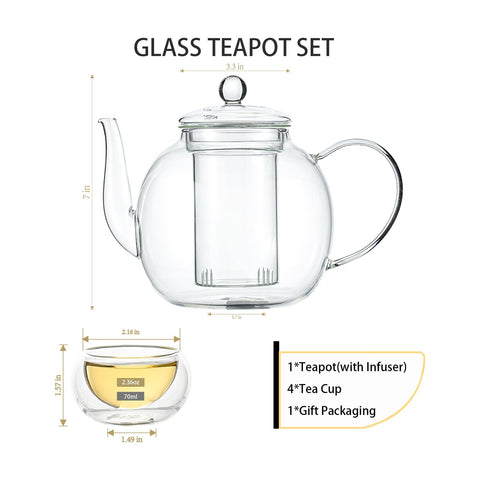 Wlasss borosilicate glass resists heat and cold for versatile use