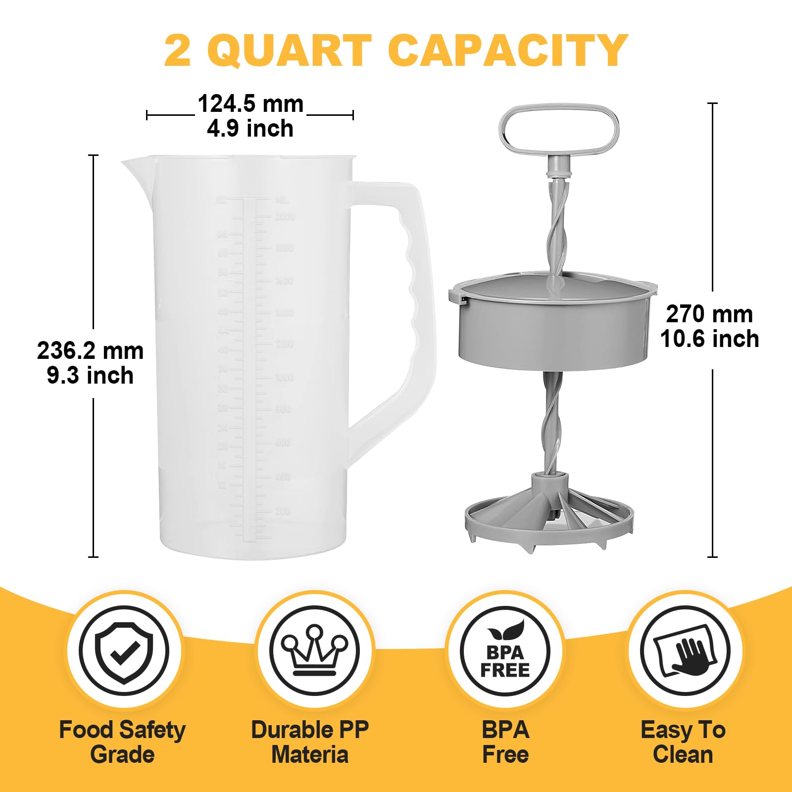 WLKSTS Mixing Pitcher with piston stirrer enabling fast blending