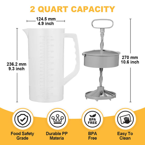 WLKSTS Mixing Pitcher with piston stirrer enabling fast blending