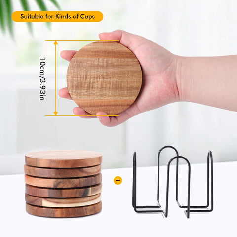 WLWNWFT gift-ready coaster set for home, office, or dining