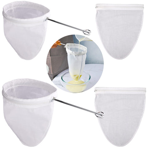 WMKGG ultra fine mesh strainer bag large frame ready for quick milk filtration