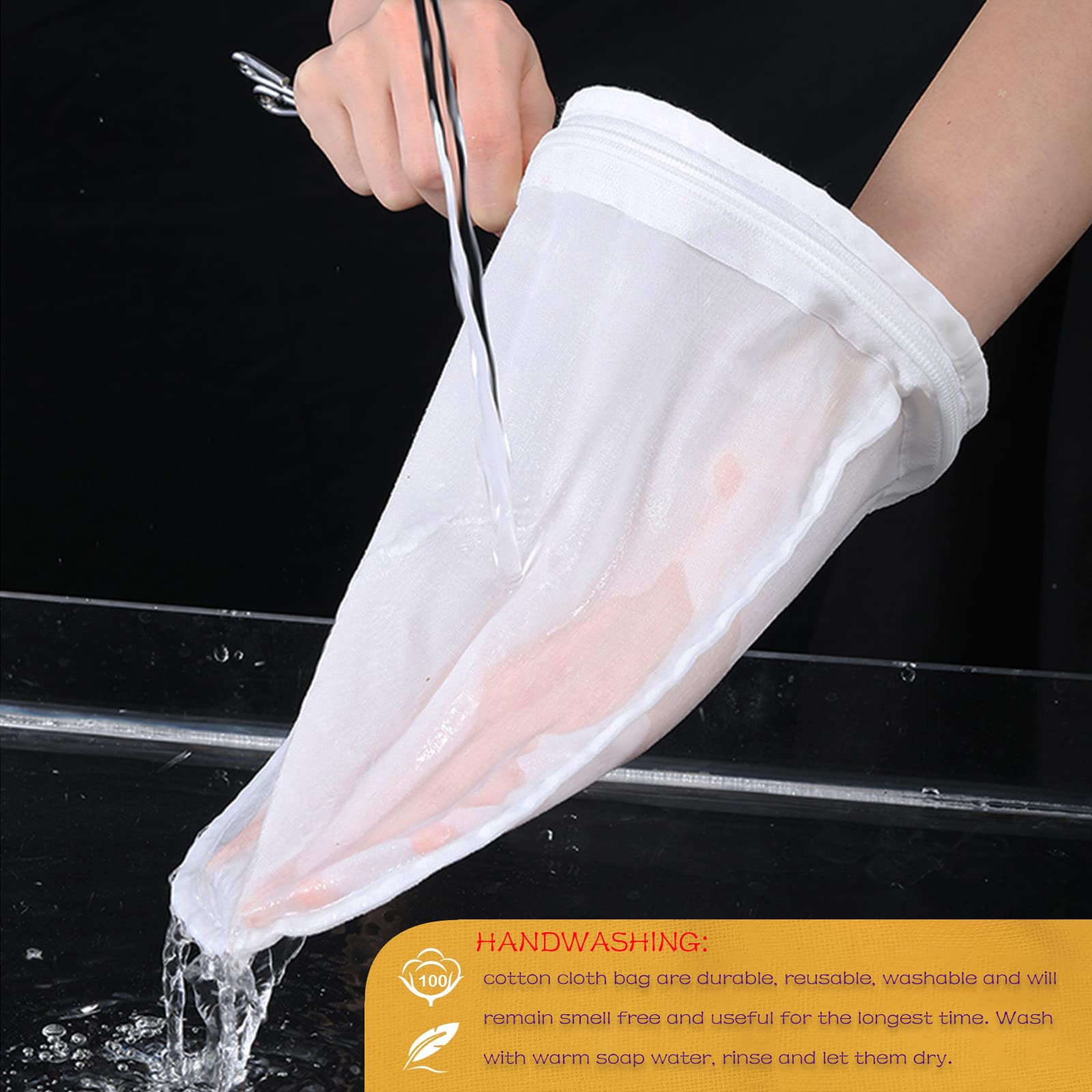 WMKGG ultra fine mesh strainer hanging hole for easy storage
