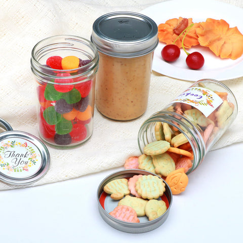 Woaiwo-q gift-ready jar with clear view and decorative embossing for DIY gifts.