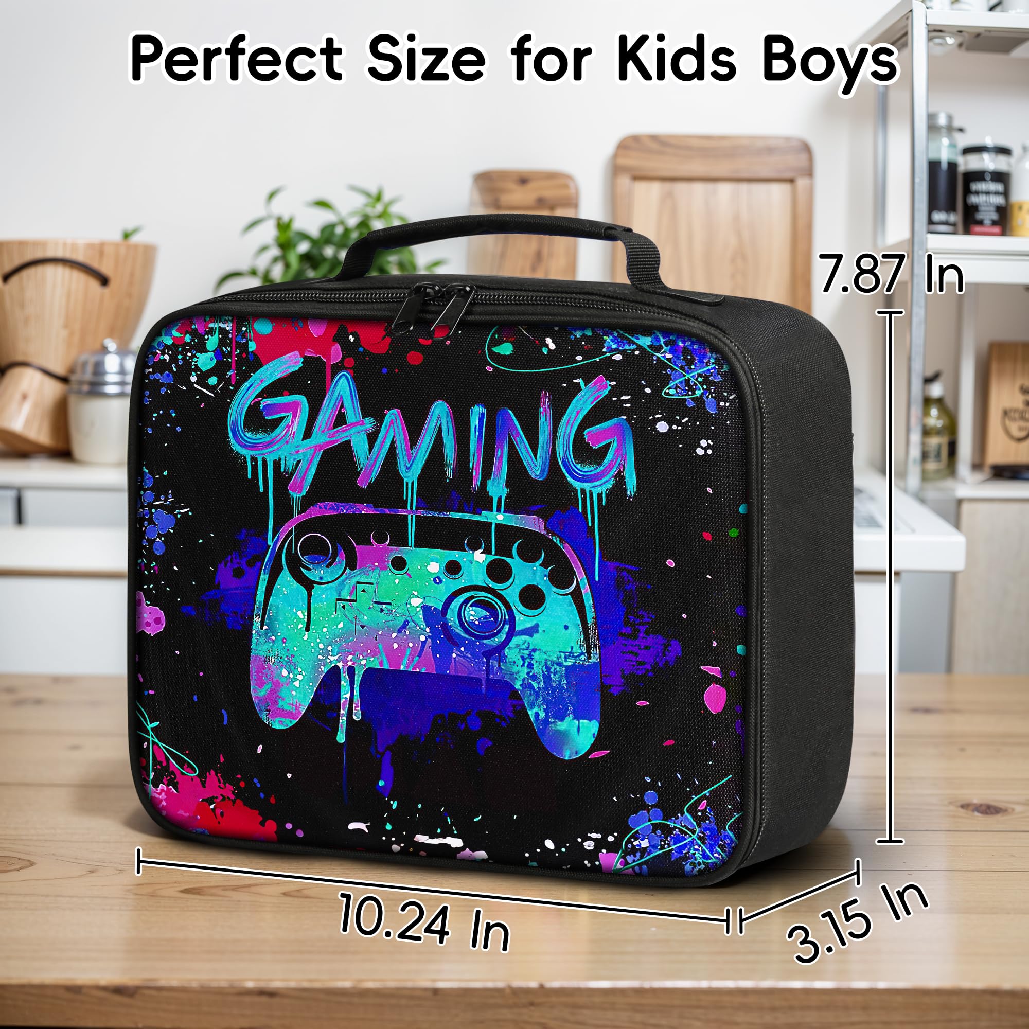WOBAGMEN lunch bag’s waterproof exterior shields contents from spills.