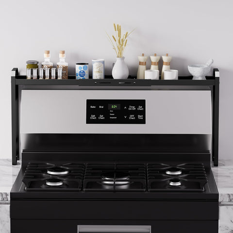 WOCHUANGSI expandable rack fits 24 to 32 inch stoves for balance and reach.