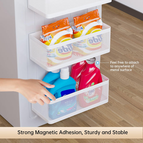 WOCHUANGSI multi-function magnetic shelf for kitchen and laundry