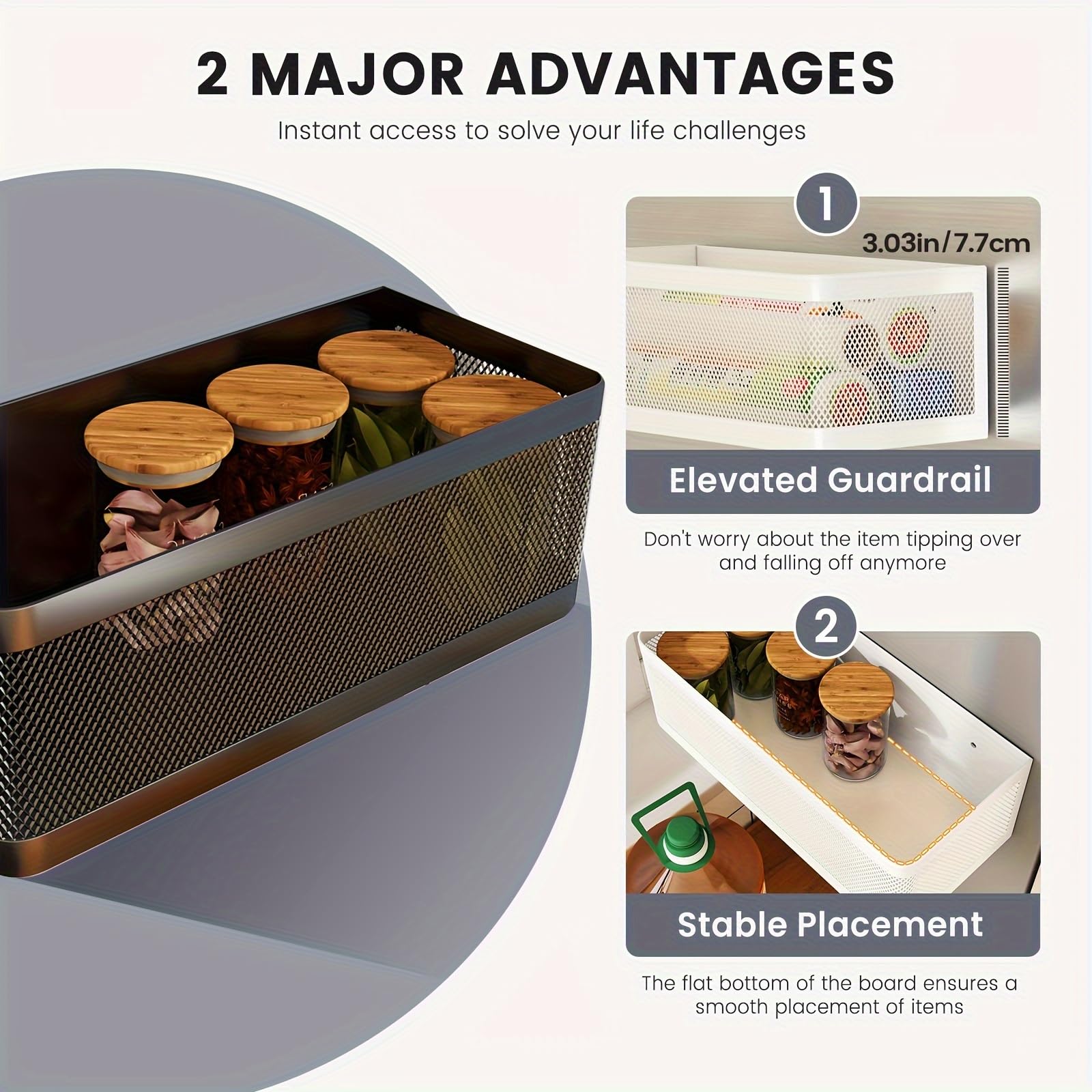 WOCHUANGSI magnetic shelf versatile on metal surfaces like washing machines