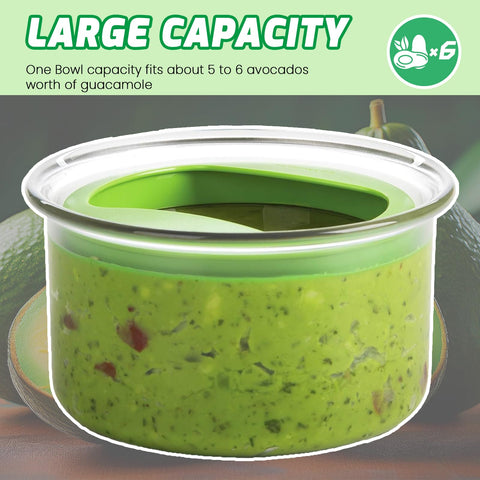 Built-in 3-in-1 avocado slicer speeds prep.