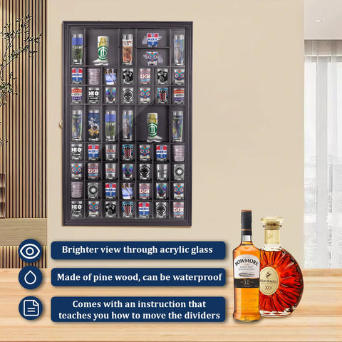 WodGod UV-protection acrylic glass door guards against dust while preserving clarity.