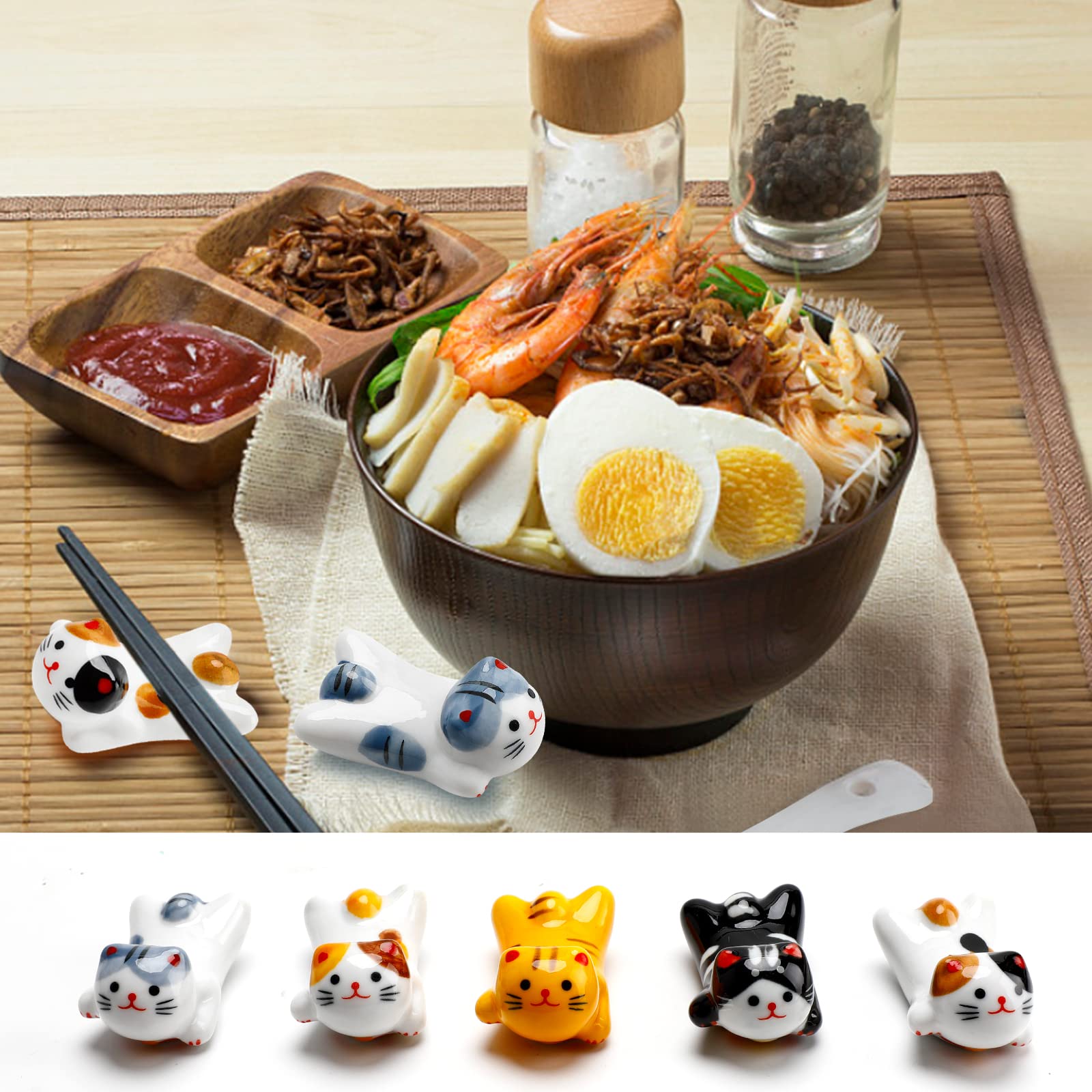 Woerma cat chopstick rest gift idea for cat lovers and friends.