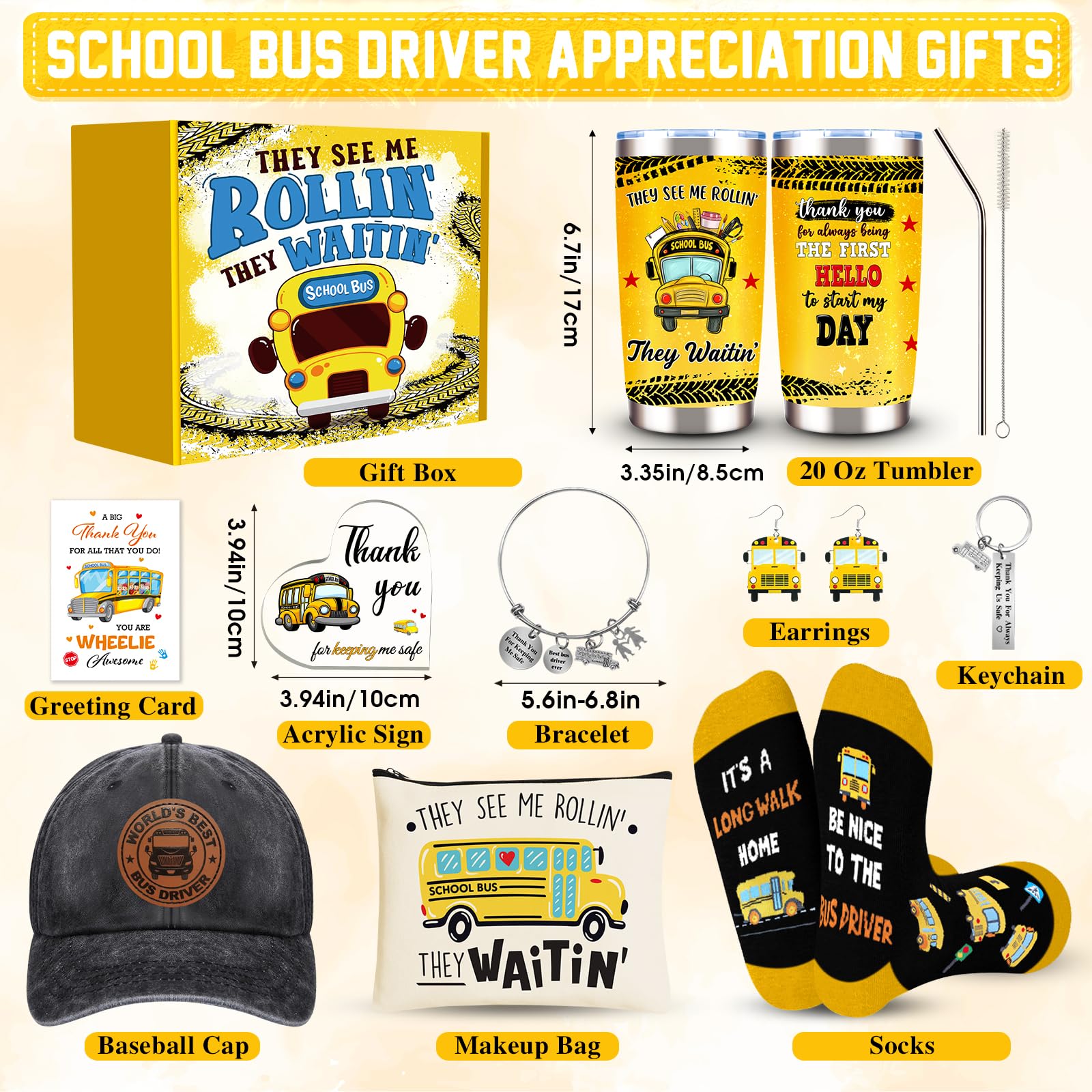 WOFIROY socks with bus driver message for daily comfort