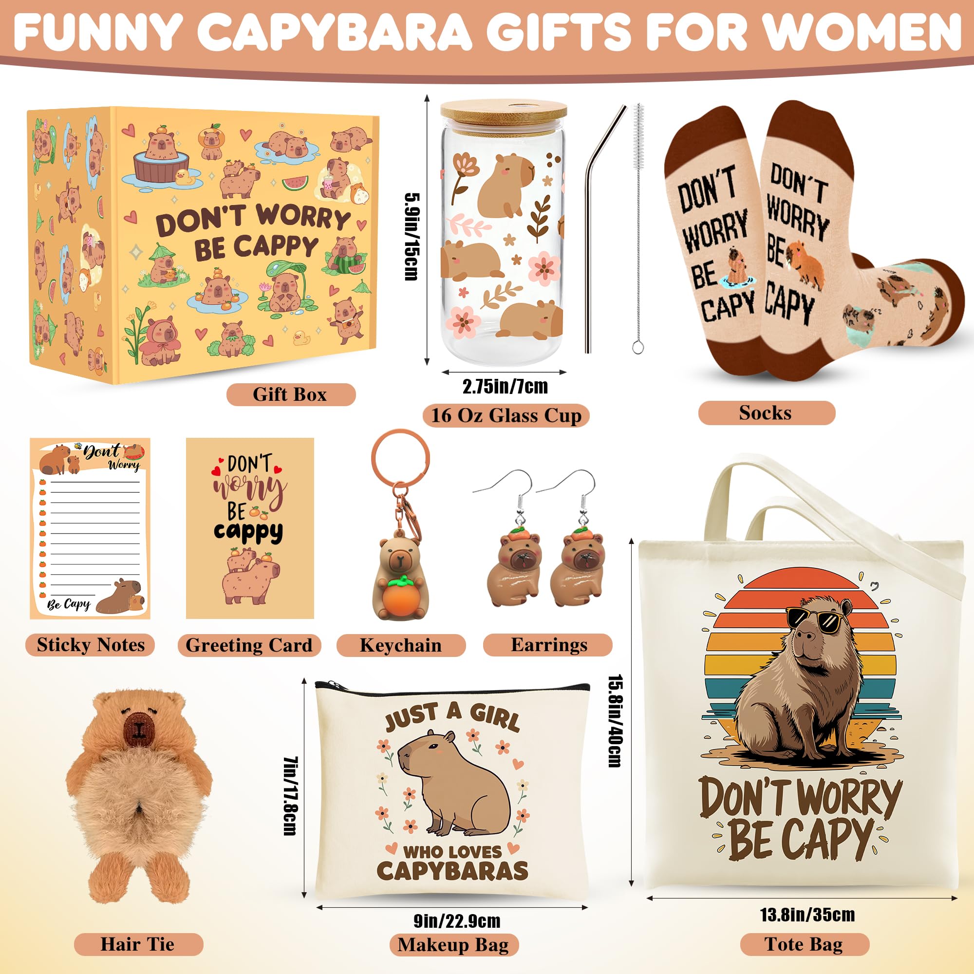 WOFIROY capybara makeup bag keeps cosmetics organized on travel days.