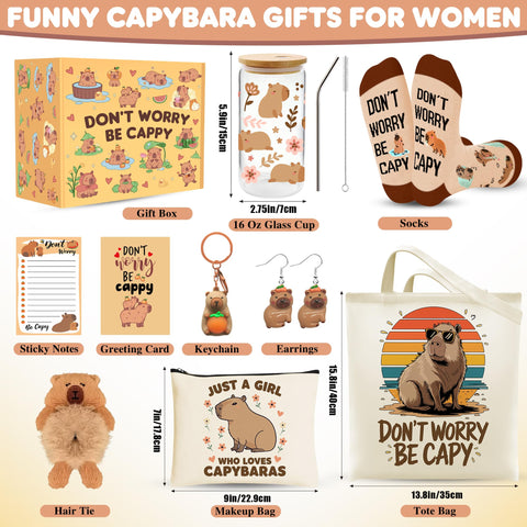 WOFIROY capybara makeup bag keeps cosmetics organized on travel days.
