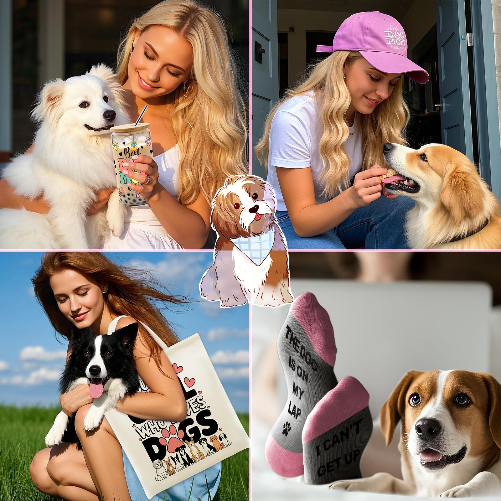 WOFIROY dog mom socks for cozy daily wear