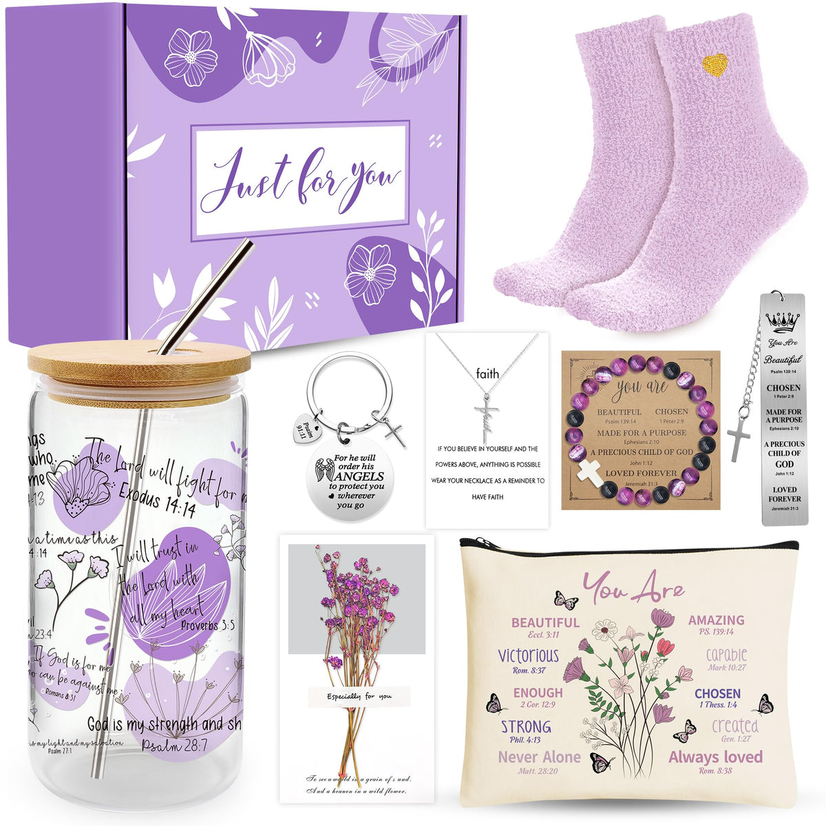 WOFIROY Just-for-you gift box presents a thoughtful Catholic gift for her.