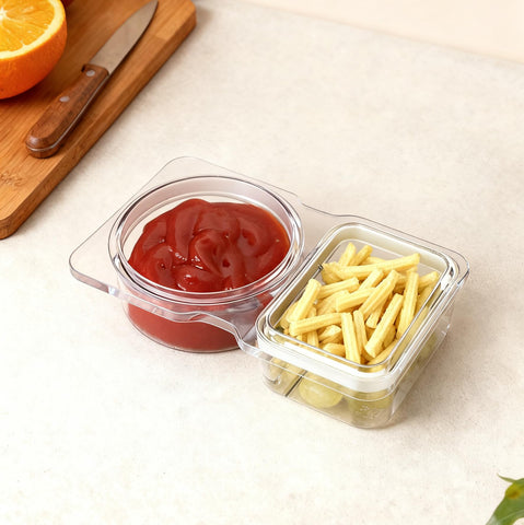 WOIRHWEH on-the-go snack container shown with portable setup