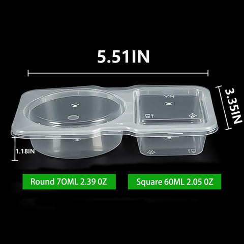 WOIRHWEH sauce dip compartment demonstrates separate storage for dressings
