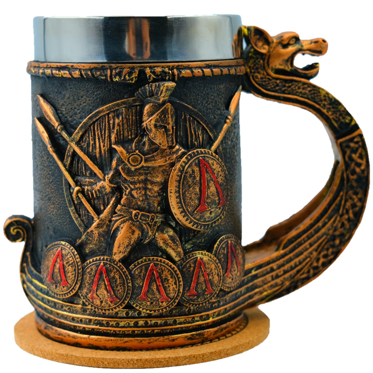 WOKHACH Spartan 18oz mug overview showing sturdy design for daily coffee or tea.
