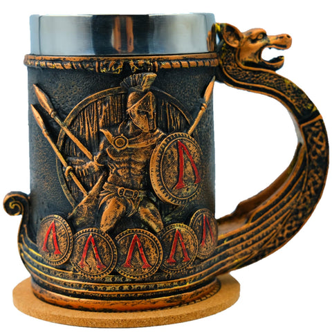 WOKHACH Spartan 18oz mug overview showing sturdy design for daily coffee or tea.