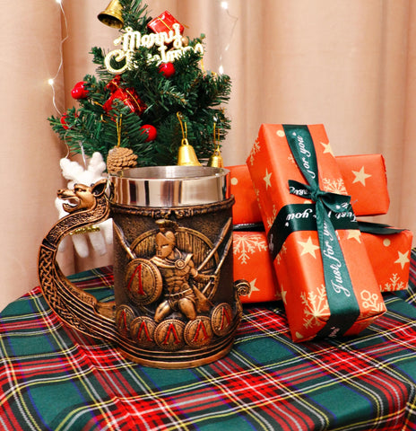 WOKHACH Spartan mug presented as a gift-ready item for celebrations and dads.