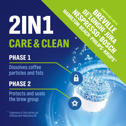WoldoClean compatibility with Breville machines for easy cleaning.