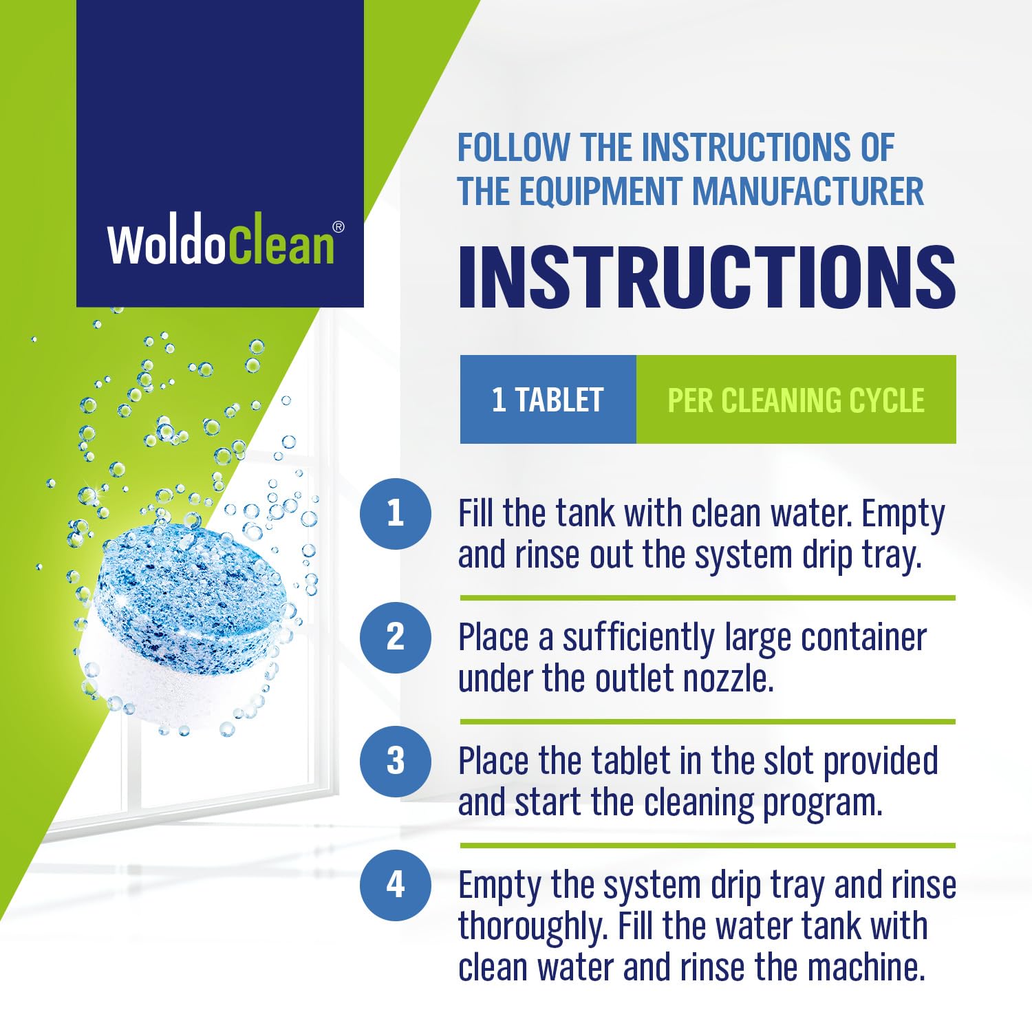 Protects the brew group during routine espresso maintenance with WoldoClean.