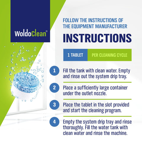 Protects the brew group during routine espresso maintenance with WoldoClean.