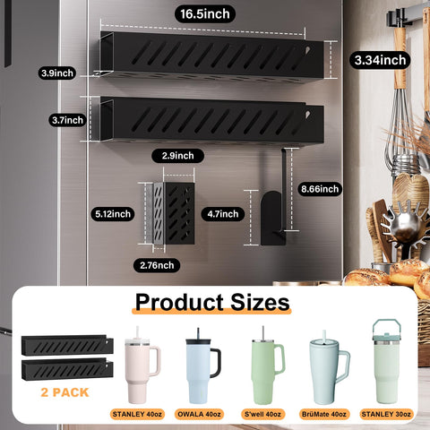 Wolera 2-Pack Lid Organizer keeps lids organized for fast refills.