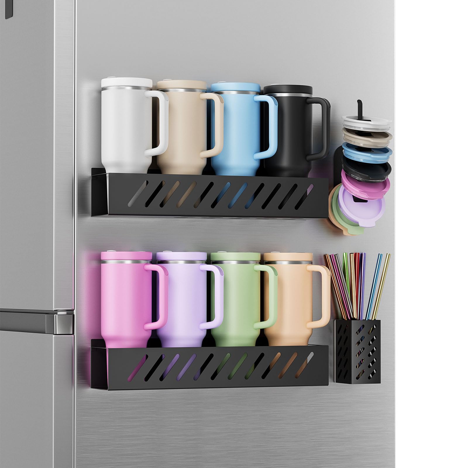 Wolera 2-Pack No-drill installation on magnetic surfaces avoids damage.