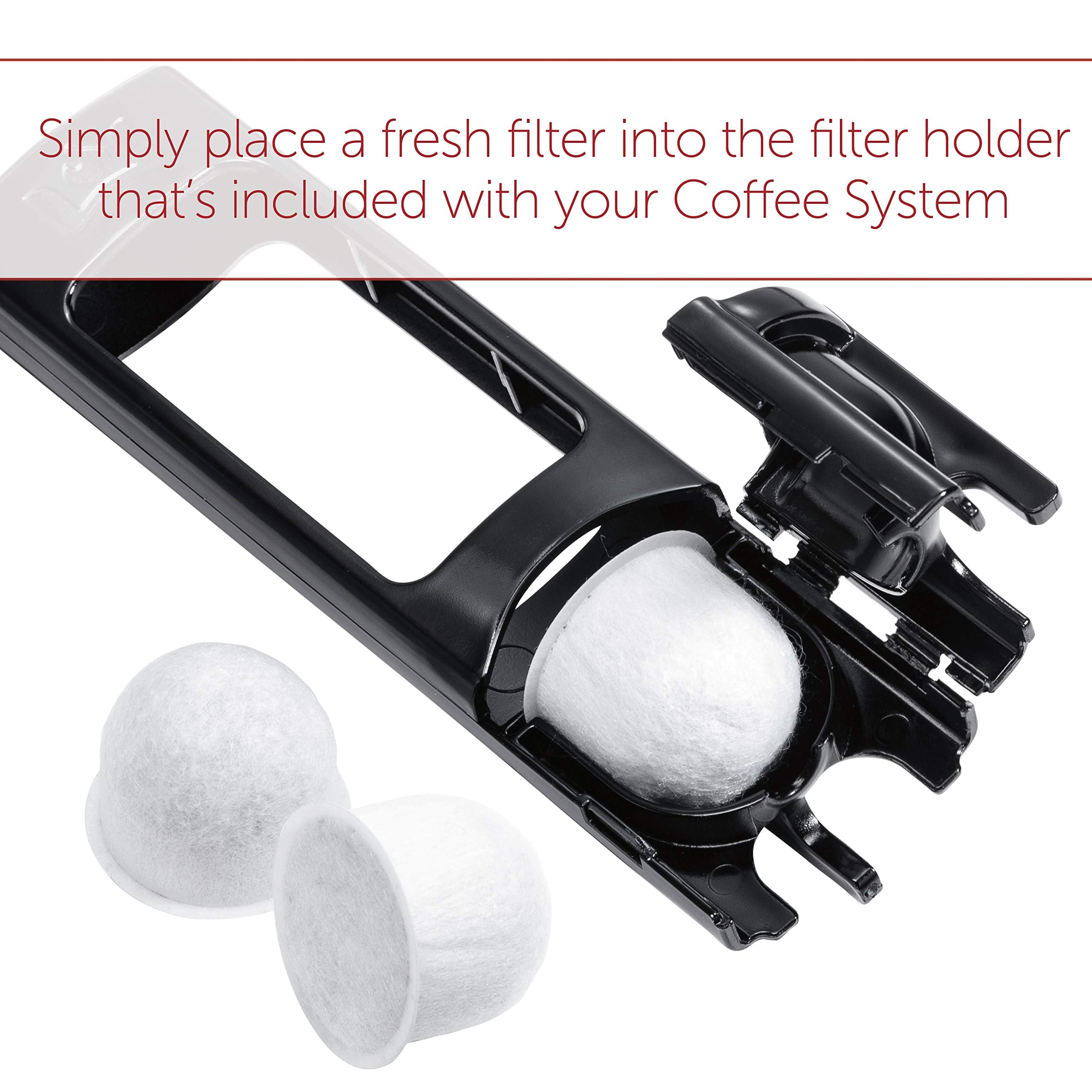 Wolf Gourmet charcoal filtration close-up showing premium activated charcoal.