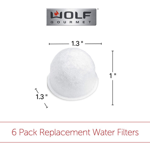 Wolf Gourmet replacement filter installed; ready for brewing.