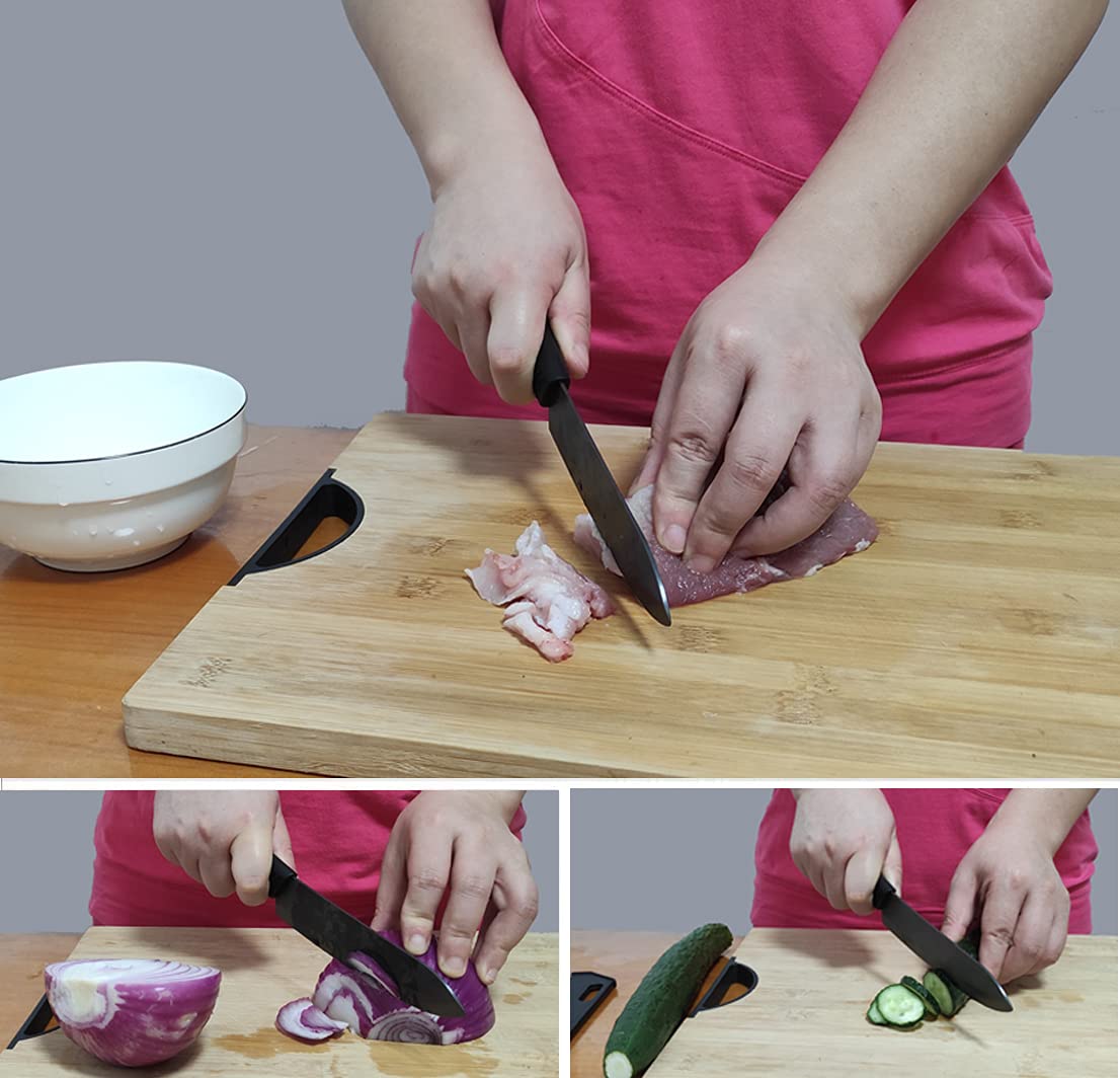 Wolf War ergonomic handle provides balanced, comfortable slicing