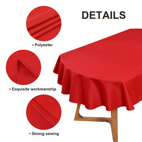 Wolkemer durable polyester tablecloth offers soft touch and longevity