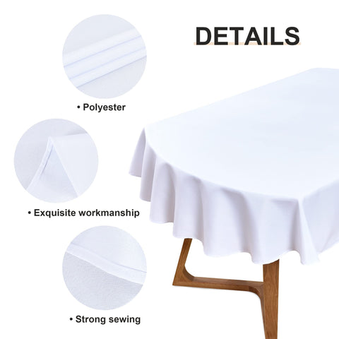Wolkemer oval tablecloth suitable for indoor and outdoor use