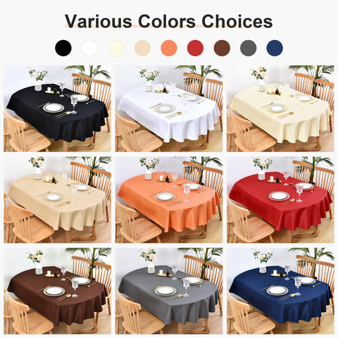 Wolkemer tablecloth used indoors or outdoors, versatile for any setting.