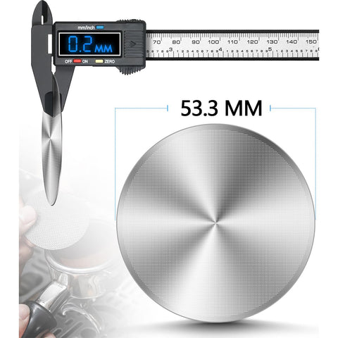 Top view of Wollibao puck screen showing 53.3mm fit