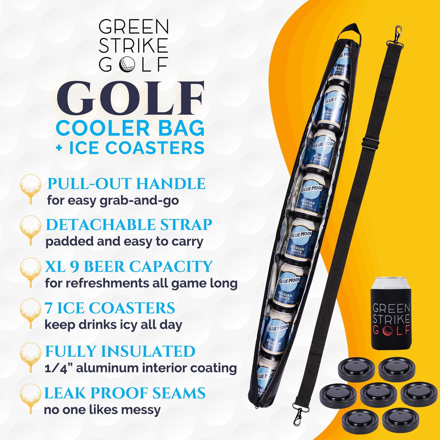 WOLVIO XL sleeve open compartment illustrating easy access to beverages