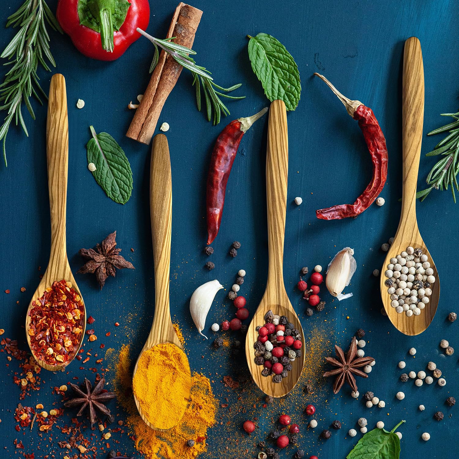 WONDERFUL olive wood spoon, multi-use for mustard, sugar, salt, and honey
