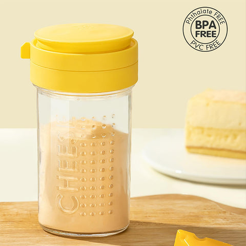 WonLiq versatile shaker for parmesan, sugar, matcha, and spices.