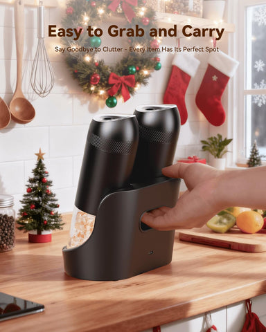WONMAKE automatic salt and pepper grinders deliver quick, effortless seasoning.