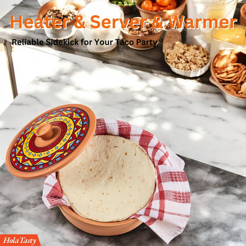 Woobud tortilla warmer with 40 to 60 minute heat retention for holiday meals.