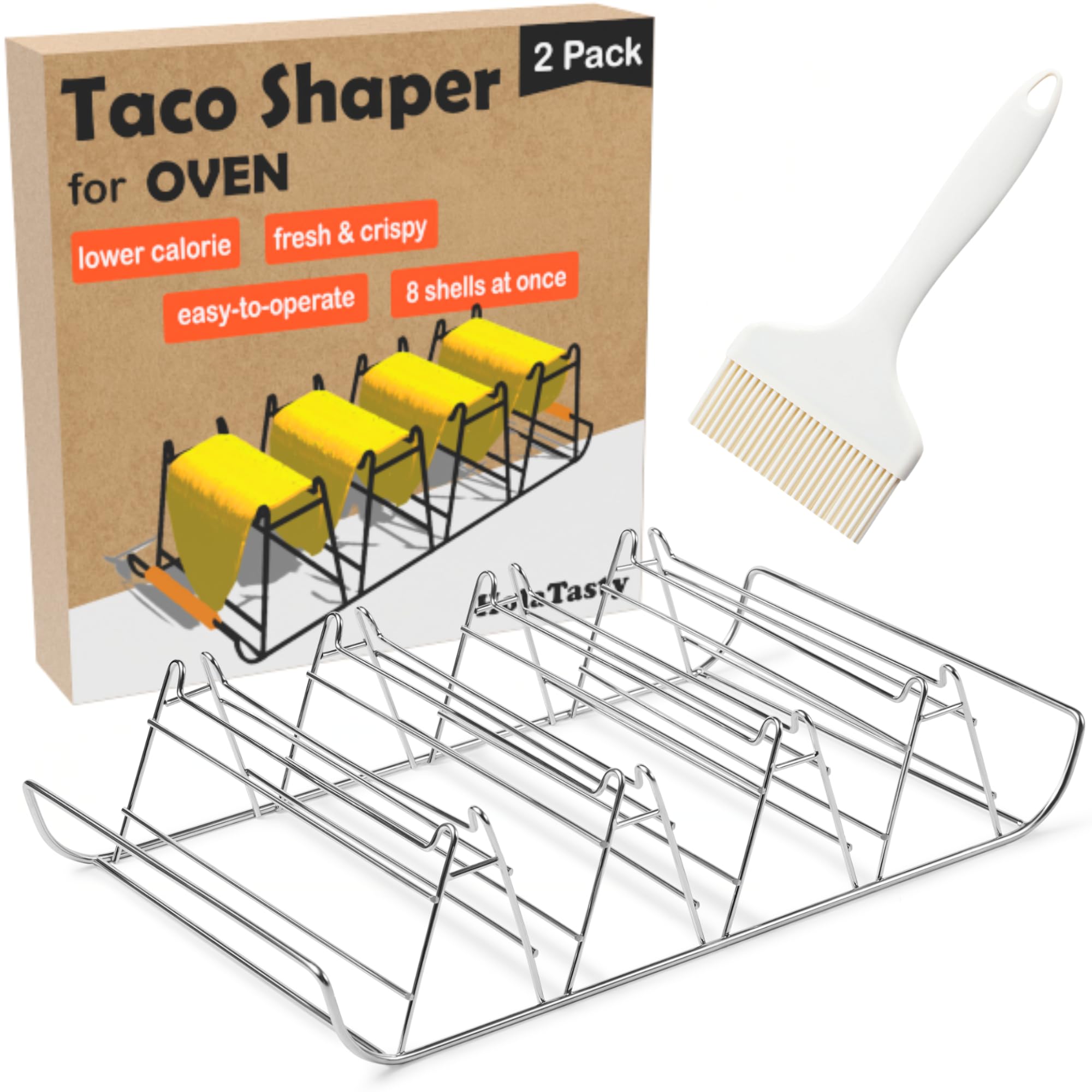 Woobud taco shell mold for oven-baked shells delivers crisp results at home