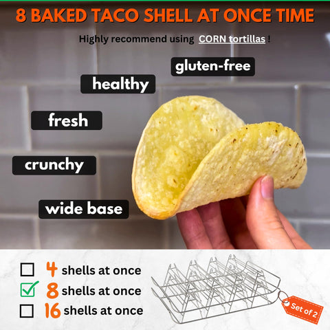 Woobud taco shell mold stackable design saves kitchen space