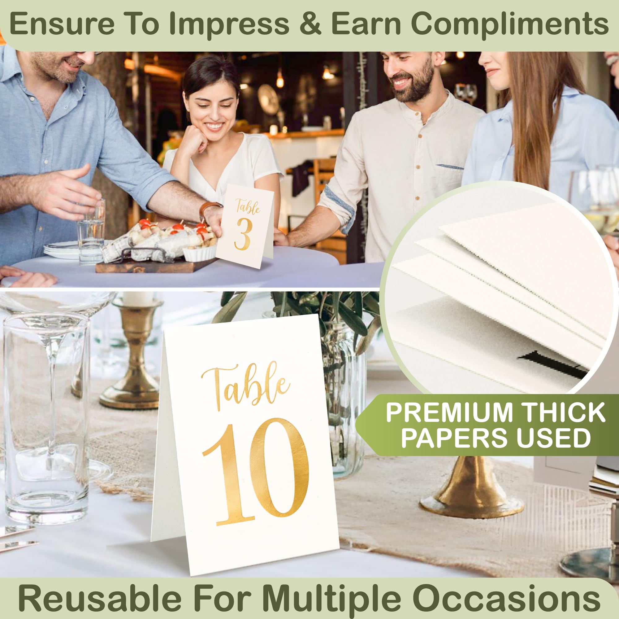 Woodamore table numbers at reception elevate ambiance and help guests locate seats