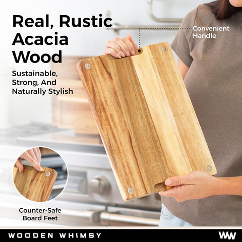 Wooden Whimsy oil applicator included for board maintenance.